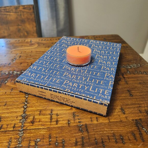 PartyLite Other - PartyLite Set of 12 Tea Lights Candles, Spiced Pumpkin Scent